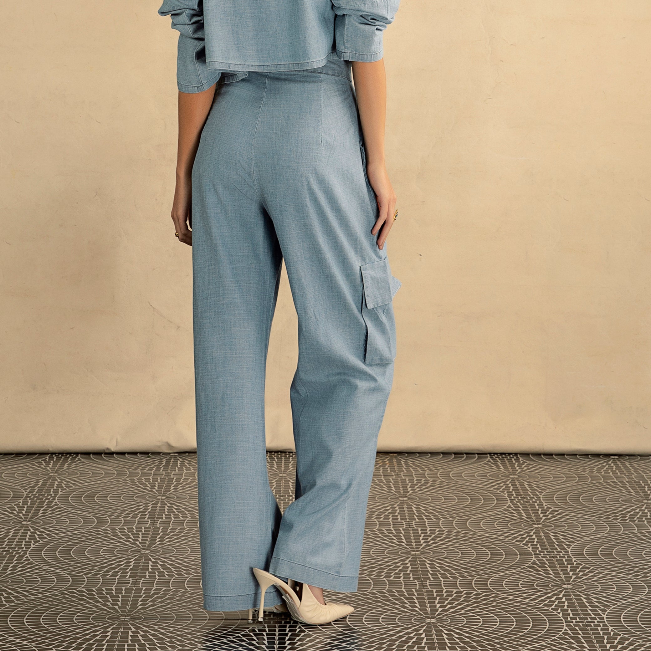 The Denim Slouchy Cargo Pants