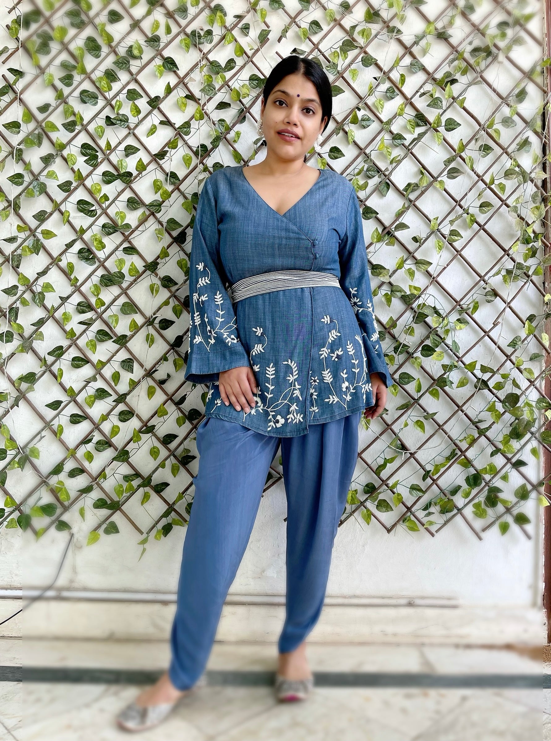 Belted Pearl Infused Festive Coord