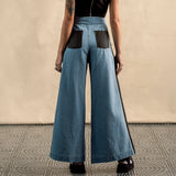 Embracing Black Denim Flared Pants
