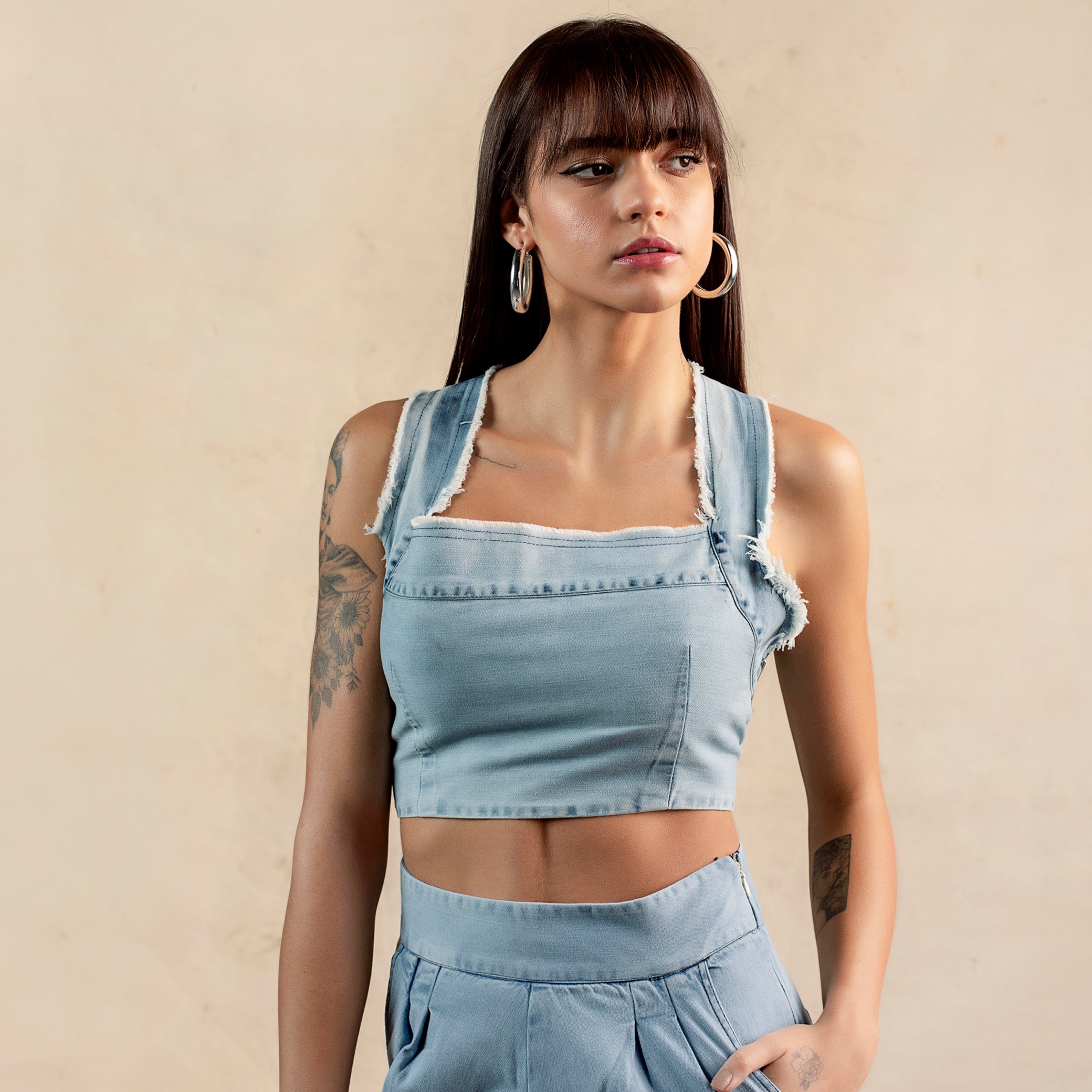 Festival Edit Denim Crop Top