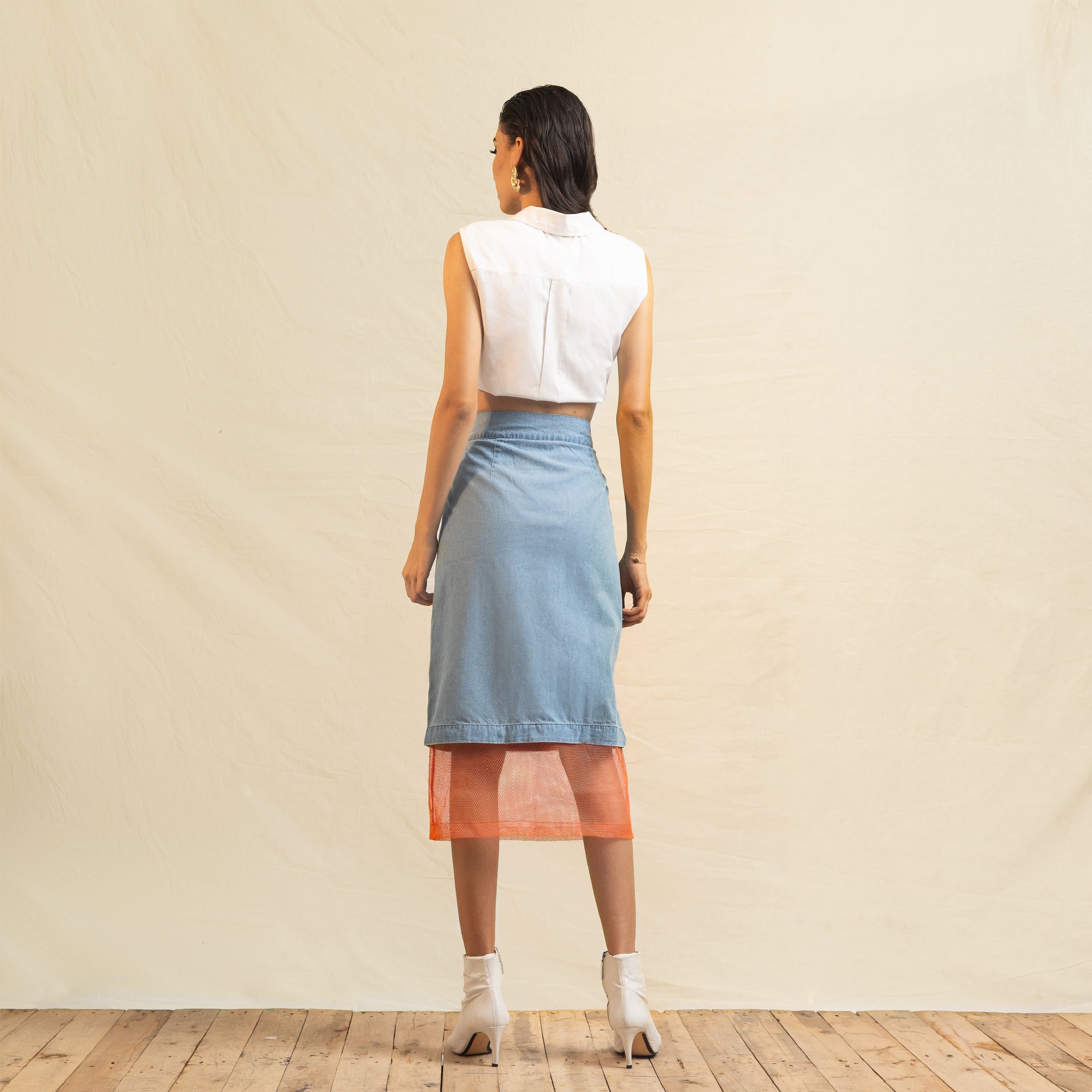 Shape Shifter Denim Skirt