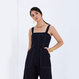 The Alexandria Navy Wide Leg Jumpsuit