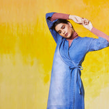 Denim Wrap Dress