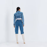The Maddie - Jazz Sparkle Crop Jacket & Elongated Shorts Set