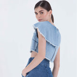 The Vineeta One shoulder ruffled Top